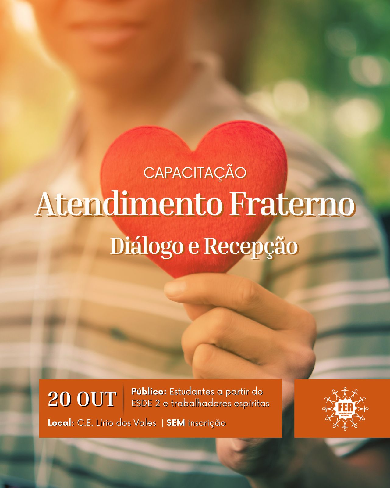 Você está visualizando atualmente Curso para atendentes fraternos acontece no próximo domingo