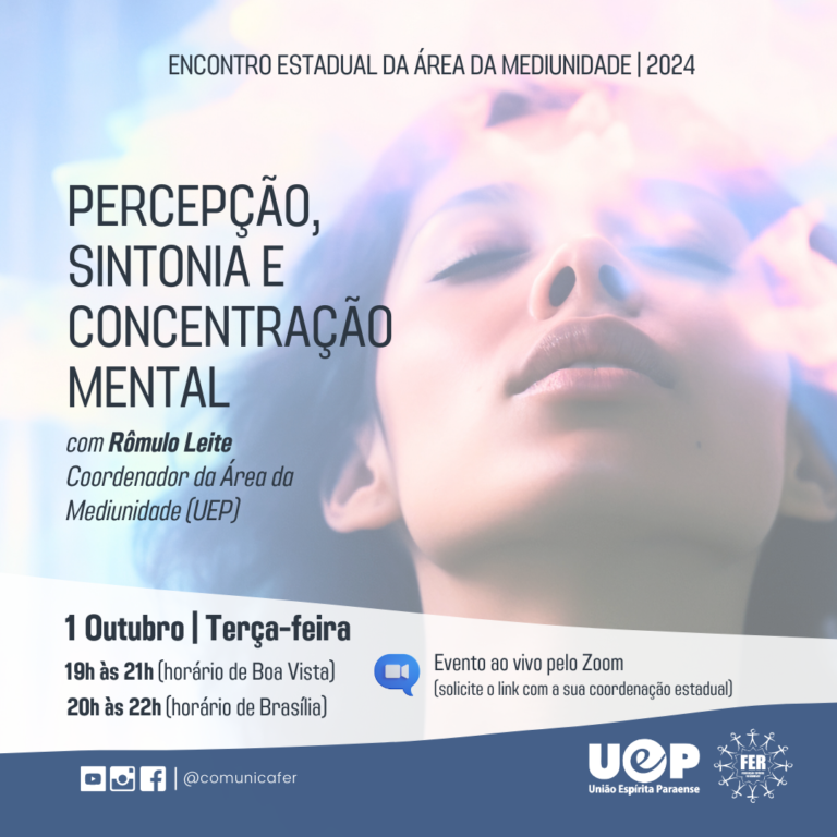 Leia mais sobre o artigo FER e UEP reúnem estudantes da Mediunidade para encontro virtual